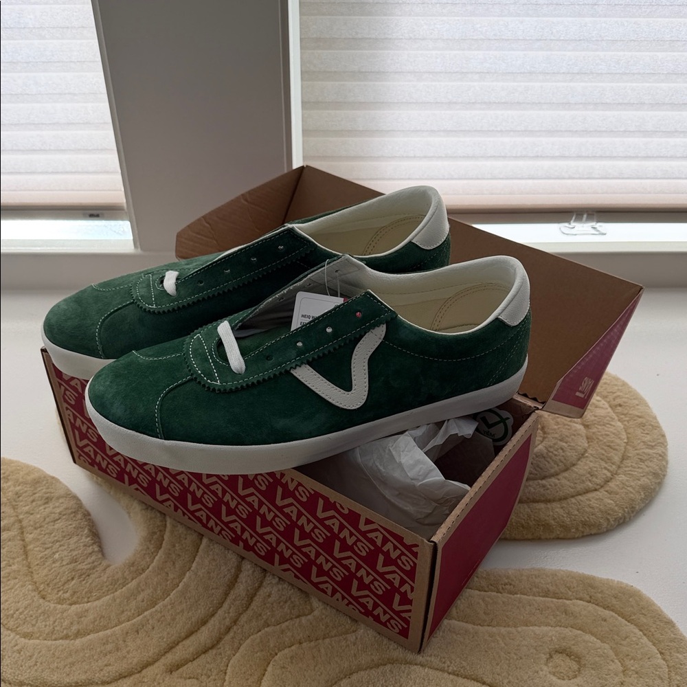 VANS (Men’s) Green Suede Sport Low Pig Suede Fairway